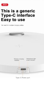 XO WX030 Βάση Φόρτισης Κινητού Τηλεφώνου με Φωτισμό 15W - Image 2