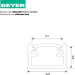 Geyer Τερματικό κάλυμμα για προφίλ αλουμινίου 004A - Image 3
