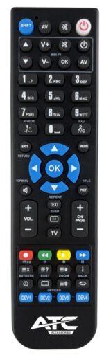 ATC PRIME Προγραμματιζόμενο Τηλεχειριστήριο 4 σε 1 Universal