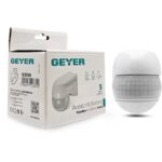Geyer Επίτοιχος ανιχνευτής κίνησης IR 500W 220° 12m IP44 λευκός