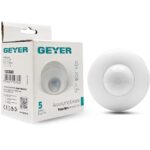 Geyer Ανιχνευτής κίνησης οροφής IR 300W 360° 12m IP44 λευκός - Image 4