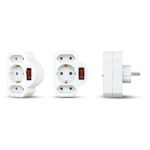 Geyer Αντάπτορας σούκο σε 2 απλά θηλυκά και 1 σούκο θηλυκό με διακόπτη