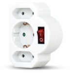 Geyer Αντάπτορας σούκο σε 2 απλά θηλυκά και 1 σούκο θηλυκό με διακόπτη - Image 3