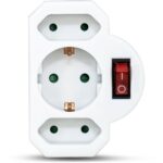 Geyer Αντάπτορας σούκο σε 2 απλά θηλυκά και 1 σούκο θηλυκό με διακόπτη - Image 2