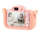 XO XJ01 Παιδική Κάμερα Διπλού Φακού με Κάλυμμα Σιλικόνης (Ροζ) - Image 2
