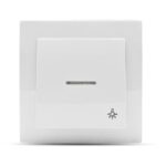 Geyer Λευκό μπουτόν με ενδεικτική λυχνία - Image 3