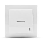 Geyer Λευκό μπουτόν κουδουνιού με ενδεικτική λυχνία 12V - Image 3