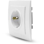 Geyer Λευκή πρίζα σούκο με προστασία
