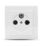 Geyer Λευκή πρίζα TV-Radio-SAT τερματική