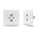 Geyer Λευκή πρίζα τηλεφώνου διπλή - Image 3