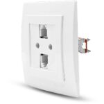 Geyer Λευκή πρίζα τηλεφώνου διπλή - Image 2
