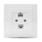Geyer Λευκή πρίζα δικτύου CAT5 διπλή - Image 2
