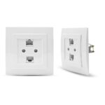 Geyer Λευκή πρίζα δικτύου CAT6 διπλή - Image 2