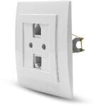 Geyer Λευκή πρίζα δικτύου CAT6 διπλή - Image 3