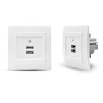 Geyer Λευκή πρίζα USB διπλή