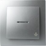 Geyer Ασημί μπουτόν με ενδεικτική λυχνία - Image 2