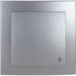 Geyer Ασημί μπουτόν κουδουνιού 12V-220V - Image 2