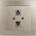 Geyer Σατινέ πρίζα τηλεφώνου διπλή - Image 2