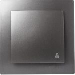 Geyer Ανθρακί μπουτόν κουδουνιού 12V-220V