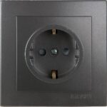 Geyer Ανθρακί πρίζα σούκο με προστασία - Image 2