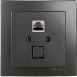 Geyer Ανθρακί πρίζα δικτύου CAT6