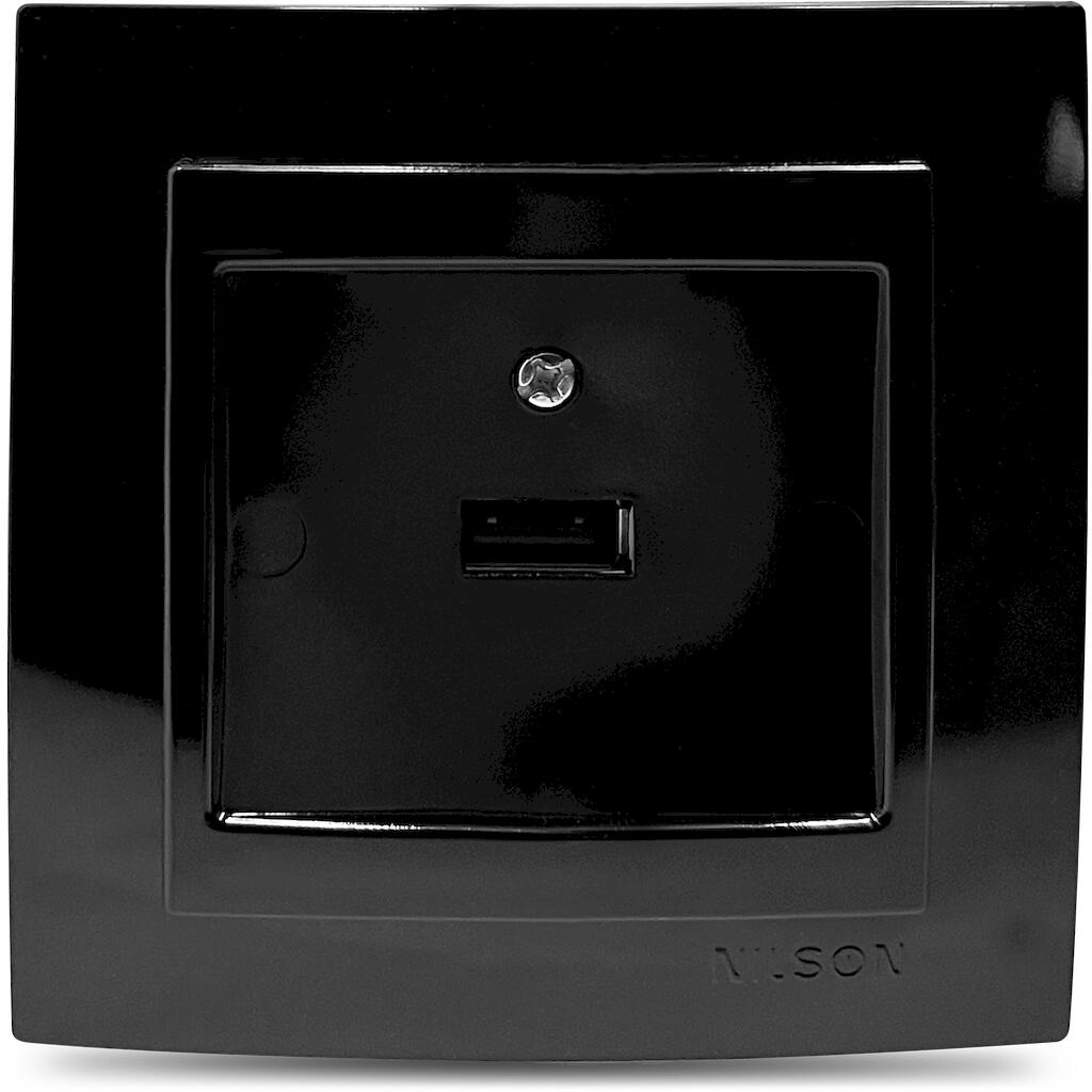 24221080_4 Geyer Μαύρη πρίζα USB - Image 1