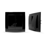 Geyer Μαύρος διακόπτης Α/Ρ διπλός