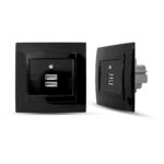 Geyer Μαύρη πρίζα USB διπλή - Image 3