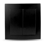 Geyer Μαύρος ματ διακόπτης Α/Ρ διπλός - Image 3