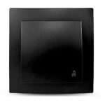 Geyer Μαύρο ματ μπουτόν κουδουνιού 12V-220V - Image 3