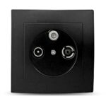 Geyer Μαύρη ματ πρίζα TV - Radio - SAT τερματική - Image 3