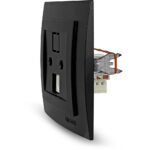 Geyer Μαύρη ματ πρίζα δικτύου CAT6 - Image 2