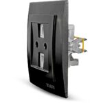 Geyer Μαύρη ματ πρίζα δικτύου RJ45-CAT5-RJ11 - Image 2