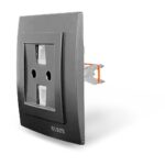 Geyer Μαύρη ματ πρίζα δικτύου RJ45-CAT6-RJ11 - Image 3