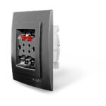 Geyer Μαύρη ματ πρίζα ηχείων