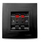 Geyer Μαύρη ματ πρίζα ηχείων - Image 3