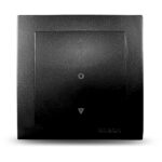 Geyer Μαύρος ματ διακόπτης ρολλών μονός - Image 2