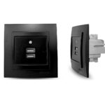 Geyer Μαύρη ματ πρίζα USB διπλή - Image 3