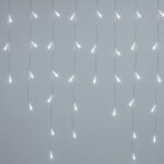 Redpoint 100 LED ΑΣΥΜΕΤΡΗ ΒΡΟΧΗ ΕΠΕΚΤΕΙΝΟΜΕΝΗ ΔΙΑΦΑΝΟ ΚΑΛΩΔΙΟ ΨΥΧΡΟ ΛΕΥΚΟ