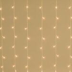 Redpoint 240 LED ΚΟΥΡΤΙΝΑ ΕΠΕΚΤΕΙΝΟΜΕΝΗ ΔΙΑΦΑΝΟ ΚΑΛΩΔΙΟ ΘΕΡΜΟ ΛΕΥΚΟ