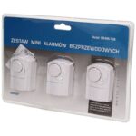 Redpoint 708 ΣΕΤ 3 ΤΕΜ MINI ΣΥΝΑΓΕΡΜΟΣ ΜΠΑΤΑΡΙΑΣ ΓΙΑ ΠΑΡΑΘΥΡΑ/ΠΟΡΤΕΣ ΜΕ ΣΕΙΡΗΝΑ ORNO - Image 2