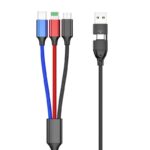 Redpoint ΚΑΛΩΔΙΟ USB 6 ΣΕ 1 (A&C ΣΕ MICRO, C, LIGHTNING) 1,5m (ΠΡΟΕΛΕΥΣΗ ΚΙΝΑ) - Image 3