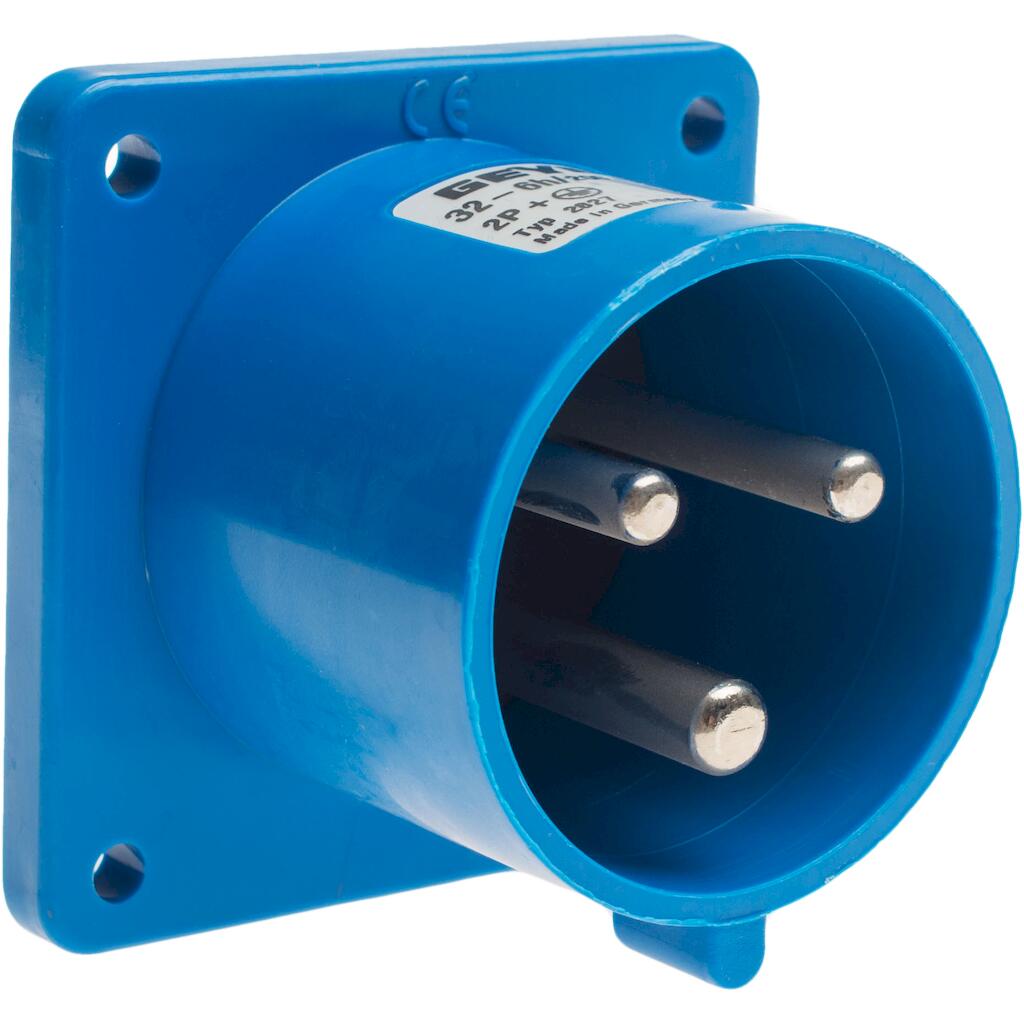 2827_4 Geyer Ρευματοδέκτης χωνευτός φλάντζας 3x32A 230V - Image 1