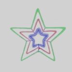 Redpoint ΝΕΟΝ ΤΡΙΠΛΟ ΑΣΤΕΡΙ ΜΕ 8 ΠΡΟΓΡΑΜΜΑΤΑ 220V 120L/M 80x80 IP44 ΠΡΑΣΙΝΟ-ΚΟΚΚΙΝΟ-ΜΠΛΕ