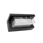 Redpoint SABINA ΑΠΛΙΚΑ ΤΟΙΧΟΥ ΜΕ ΓΕΙΣΟ LED 10W 3000k IP65 160*68*77 ΑΛΟΥΜΙΝΙΟ ΜΑΥΡΗ (Made In P.R.C)