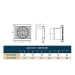Redpoint 007-3611 PLAY SATIN ΕΞΑΕΡΙΣΤΗΡΑΣ ΛΟΥΤΡΟΥ ΜΕ ΡΟΥΛΕΜΑΝ Φ100 12W ΑΣΗΜΙ/ΜΑΥΡΟΣ DOSPEL - Image 2