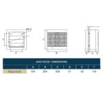 Redpoint 007-0313 POLO 6 OK ΕΞΑΕΡΙΣΤΗΡΑΣ ΠΑΡΑΘΥΡΟΥ ΜΕ ΡΟΥΛΕΜΑΝ Φ150 25W ΛΕΥΚΟΣ DOSPEL - Image 2