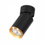 Redpoint "DONNA" ΜΑΥΡΟ SPOT ΟΡΟΦΗΣ ΑΝΑΔΙΠΛΟΥΜΕΝΟ+ΕΞΤΡΑ ΧΡΥΣΟ ΔΑΧΤΥΛΙΔΙ 1xGU10 ΑΛΟΥΜΙΝΙΟ (Made In P.R.C) - Image 2