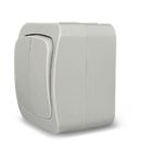 Geyer Επίτοιχος διακόπτης Κ/Ρ IP44 γκρι - Image 4