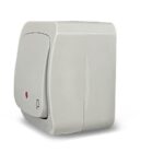 Geyer Επίτοιχο μπουτόν κουδουνιού με ενδεικτική λυχνία IP44 γκρι - Image 2